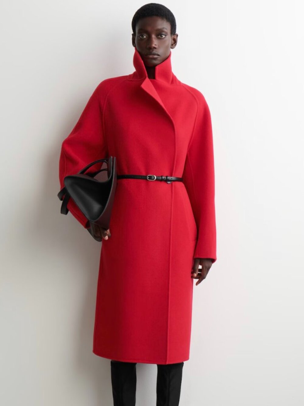 COS Red Wool Coat - Picture 6 of 9